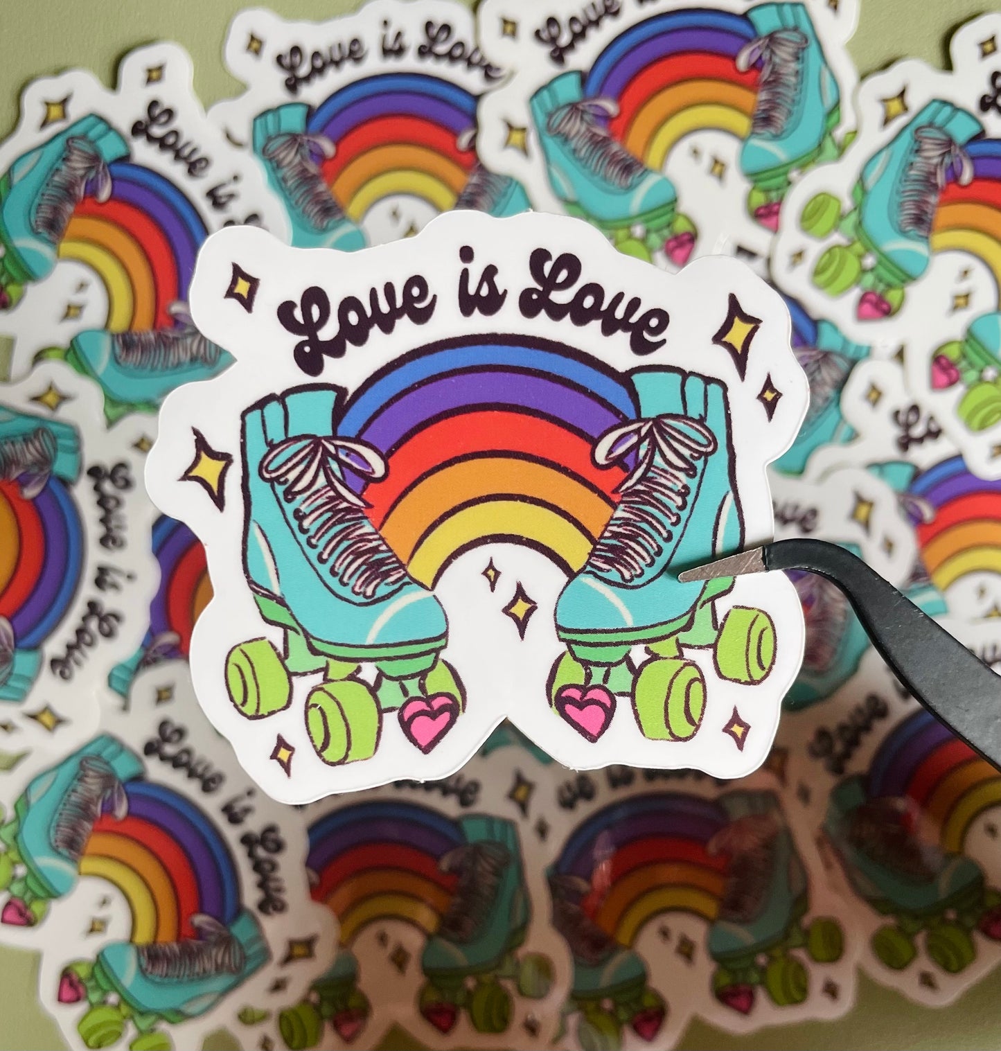 'Pride skater' sticker