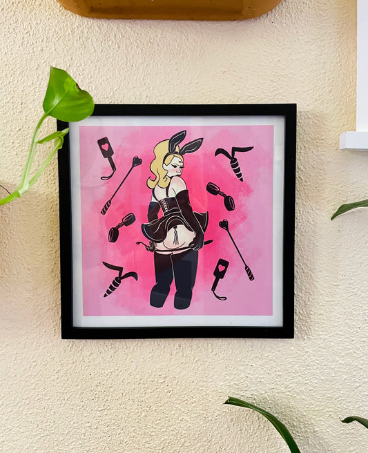 'Leather bunny' print