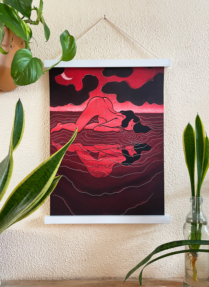 'Red Dawn' print